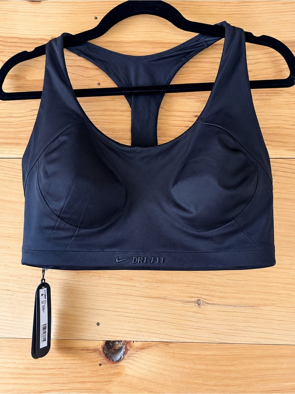 Skims nike shine racerback Bra light support built in pads size L NWT retail $50